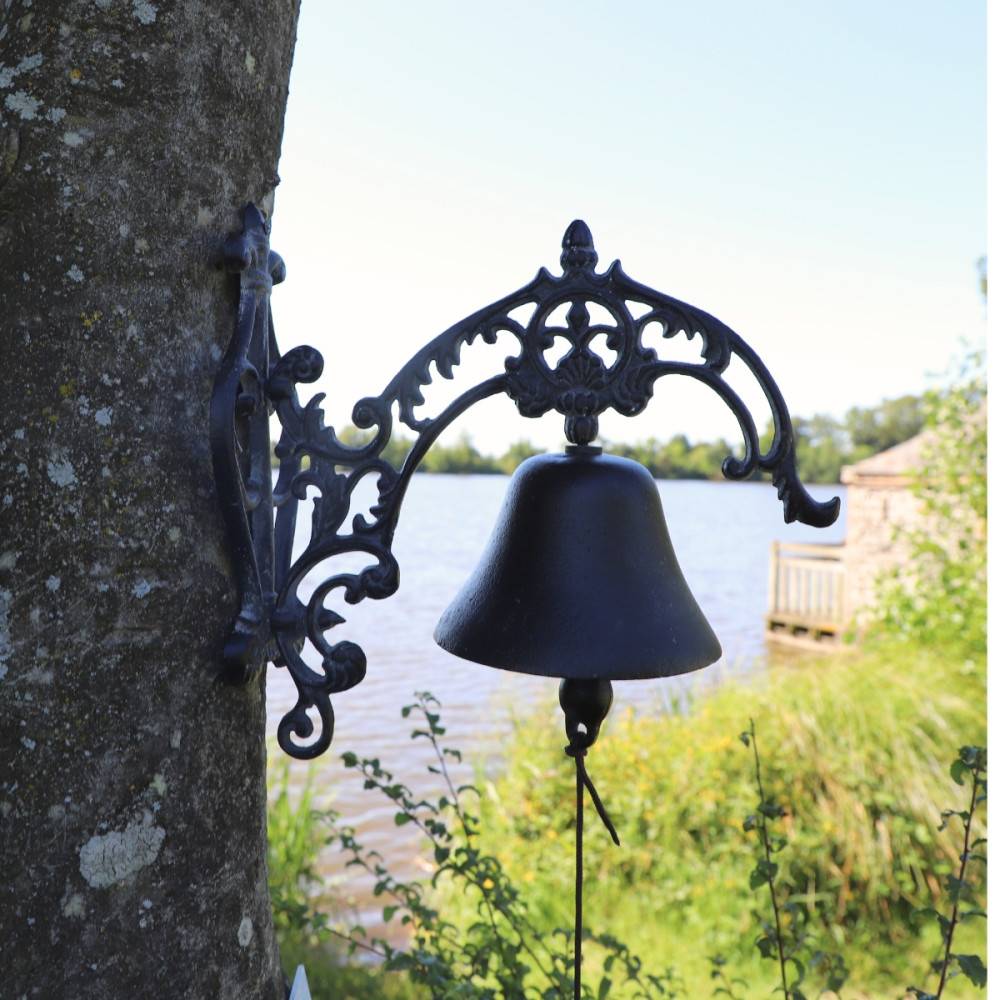 Chemin De Campagne - Cloche de jardin de porte ancienne fonte noire 25 x 26 cm Chemin de campagne - Image 3