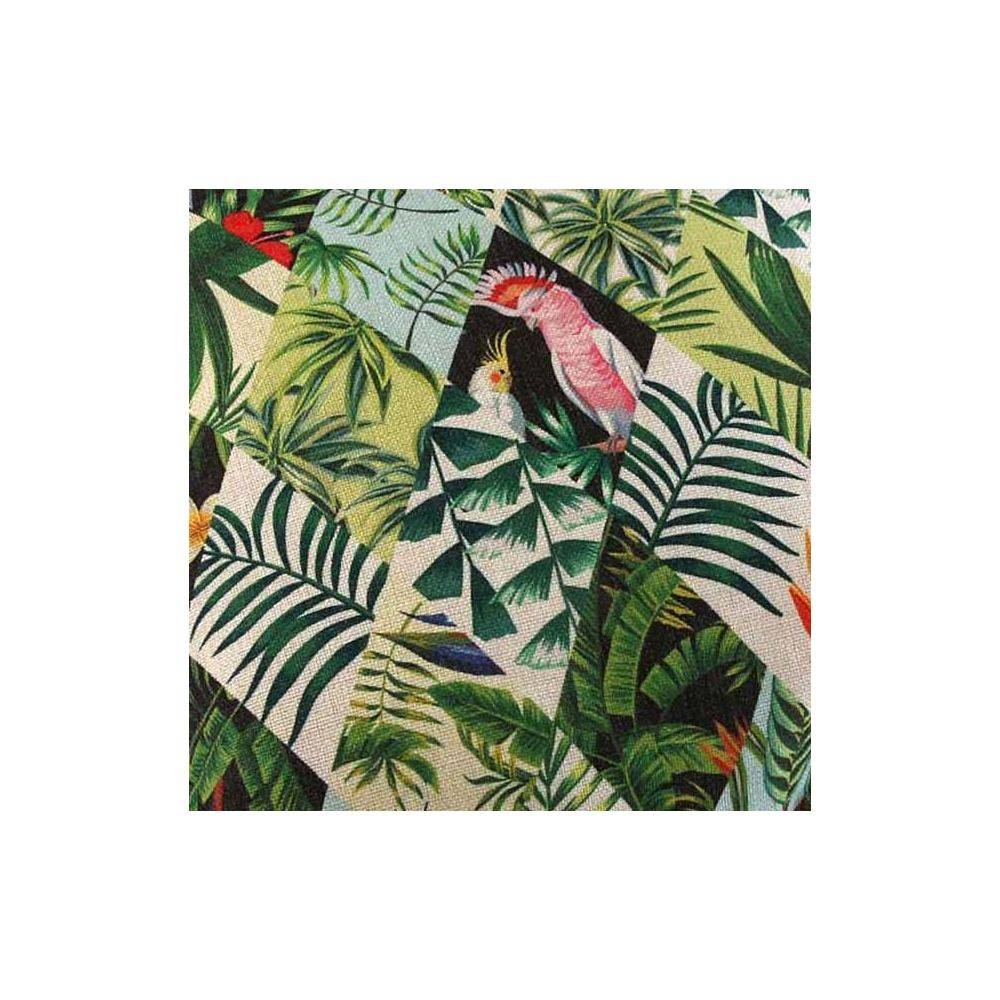 Versa - Coussin imprimé tropical avec pompons - Image 2