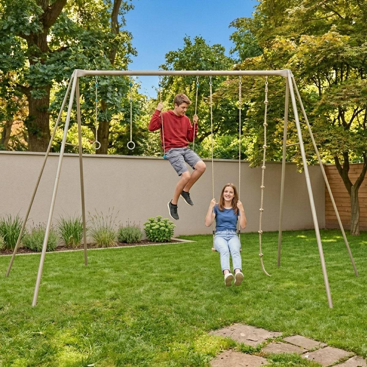 Portique adulte métal 3,50 m - Baxter 2 - 4 personnes - Image 8