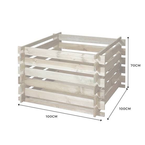 Composteur en bois Primo - Cémonjardin - Image 2