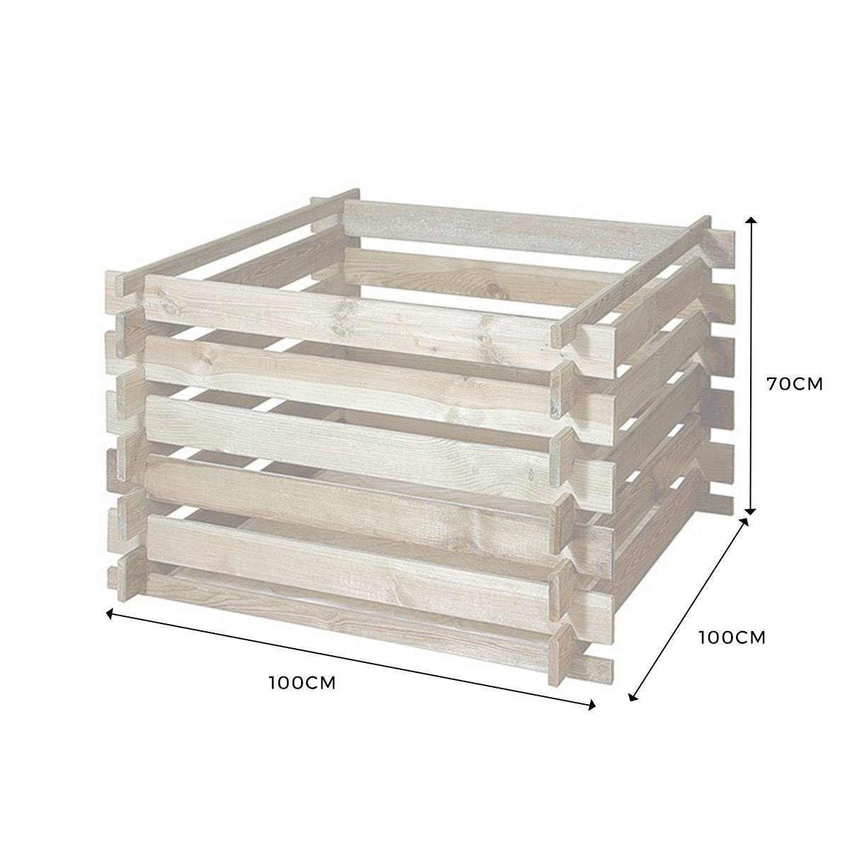 Composteur en bois Primo - Cémonjardin - Image 2