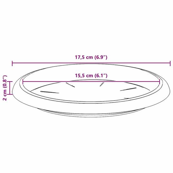 Prolenta Premium - Jardinière plastique rouge 17,5 x 17,5 x 2 cm - Prolenta premium p37.7 - Image 10