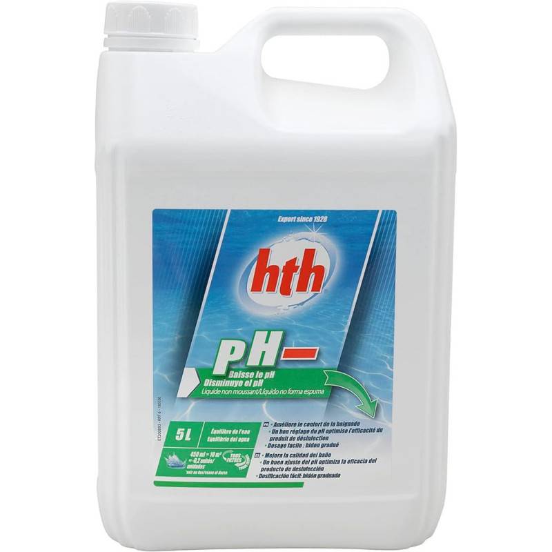 Hth - Correcteur de pH hth® pH MOINS liquide 15% - non moussant - 5 L - Image 1