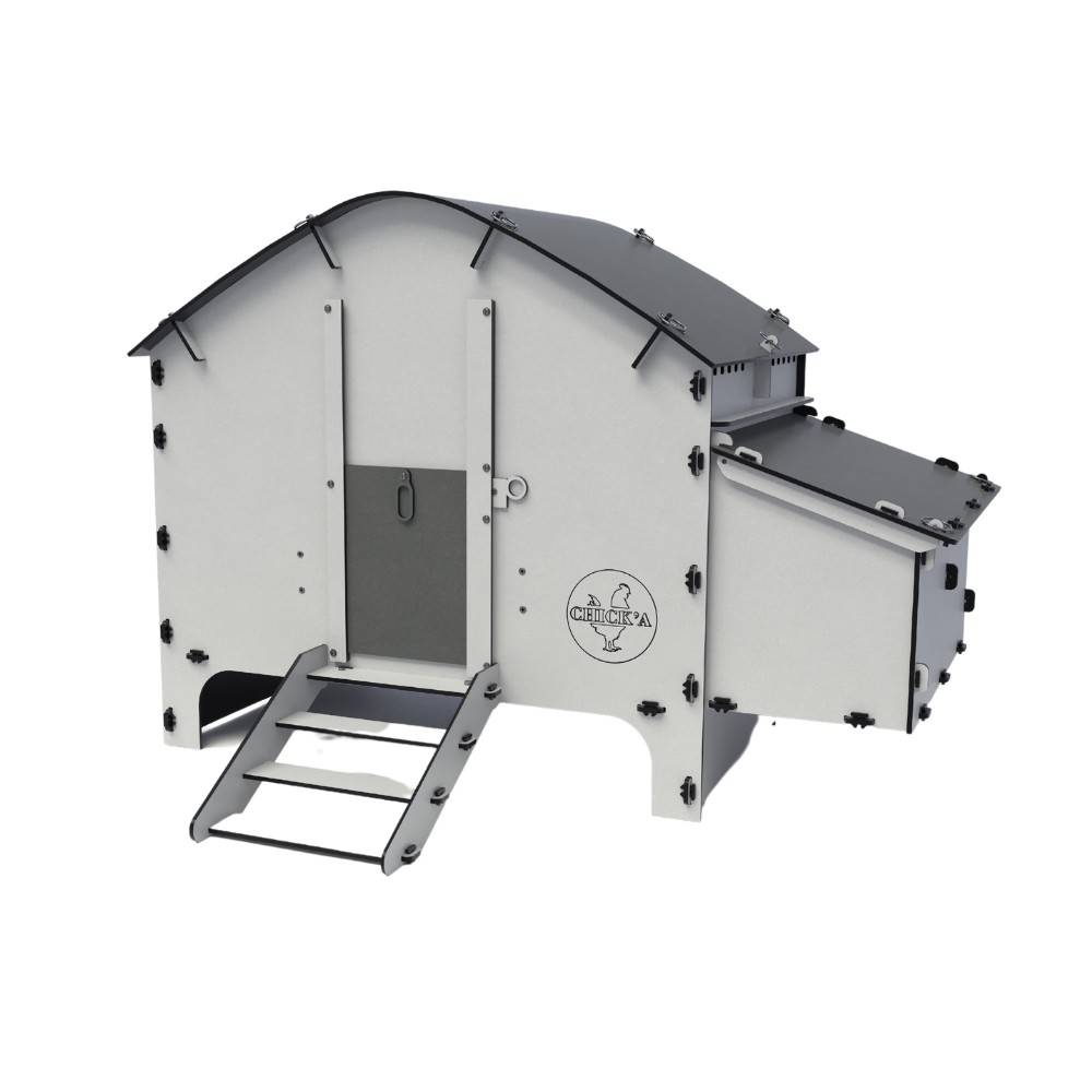 Chick'a - Poulailler Harmony en plastique recyclé pour 6 poules Harmony - Chick'A - Image 1