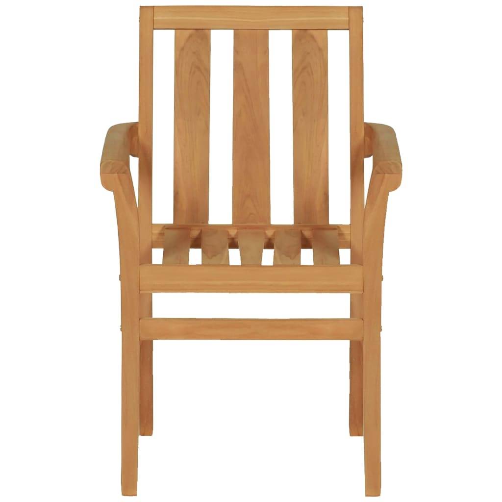 Helloshop26 - Salon de jardin meuble d'extérieur ensemble de mobilier 9 pièces bois de teck massif - Image 8