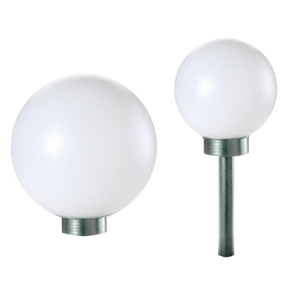 Boule lumineuse solaire pour jardin - 30 cm - Blanc - TERRE JARDIN - Image 1