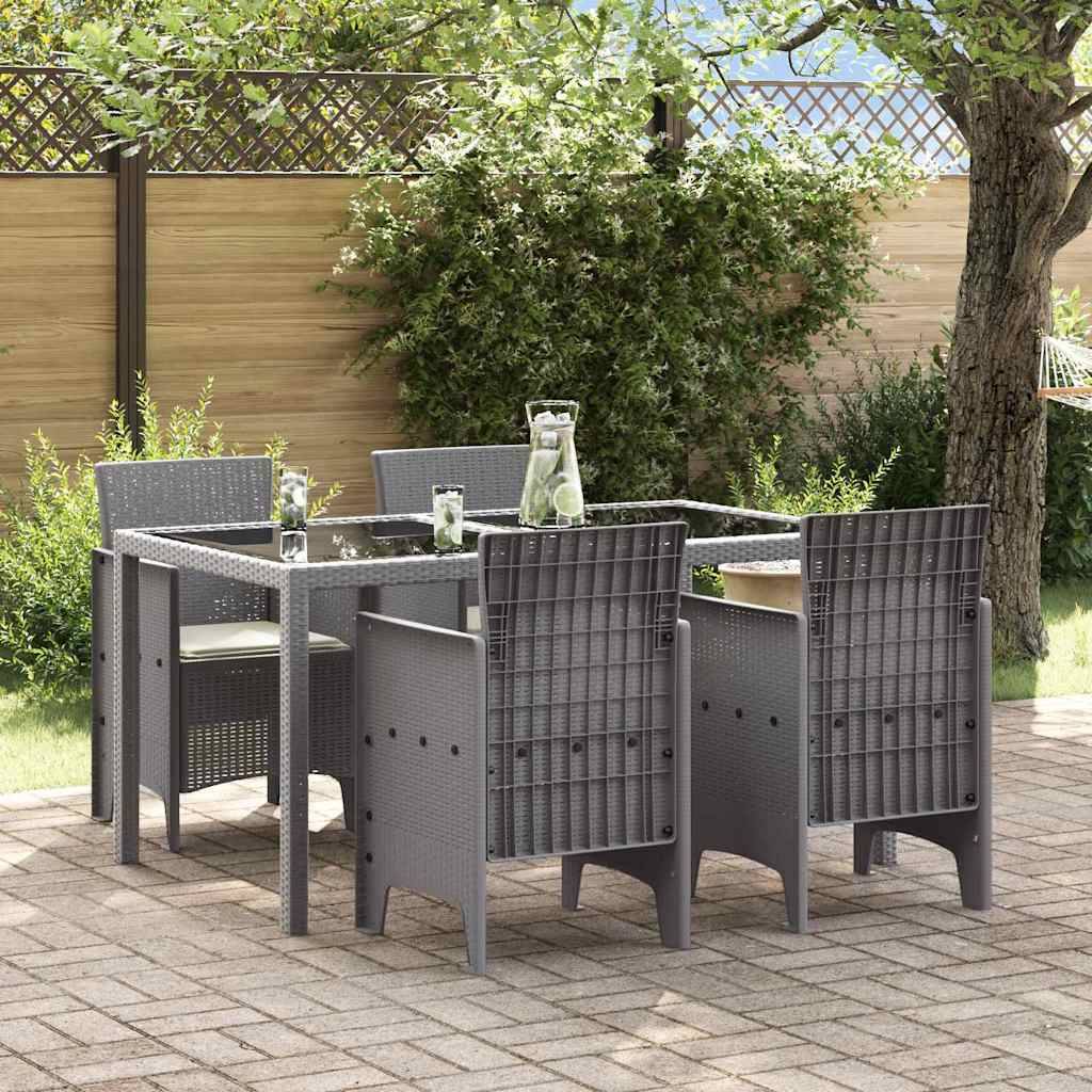 Maison Chic - Lot De 4 Chaises De Jardin - Fauteuils De Jardin Gris clair 53 x 49 x 85 cm PP - Image 2