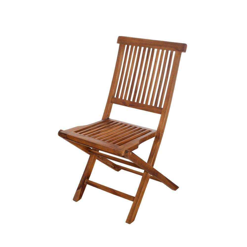 MAEVA - Ensemble de jardin bois teck huilé table 120*180 cm 6 chaises - Image 6