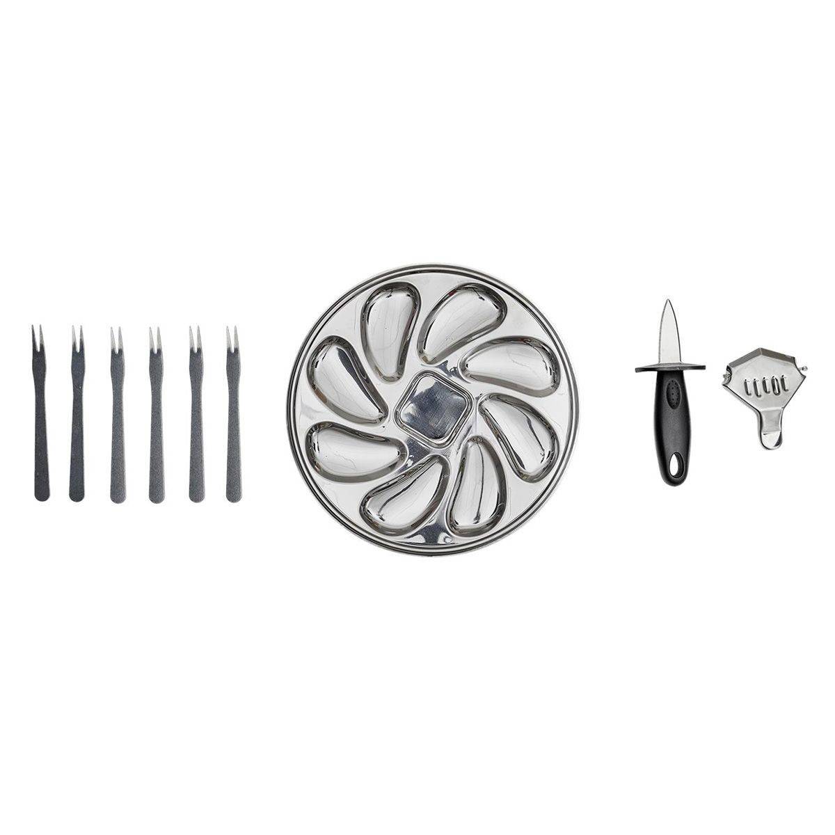 Cook Concept - Coffret à Huître "9 pièces" 23cm Gris - Image 1