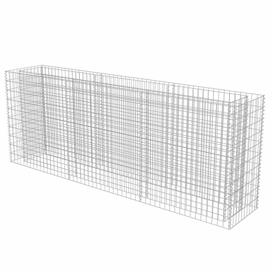Vidaxl - Lit surélevé à gabion Acier galvanisé 270x50x100 cm vidaXL 143562 - Image 4