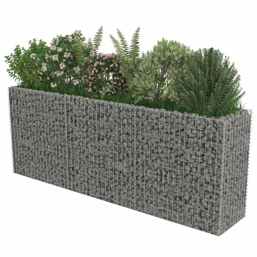 Vidaxl - Lit surélevé à gabion Acier galvanisé 270x50x100 cm vidaXL 143562 - Image 5