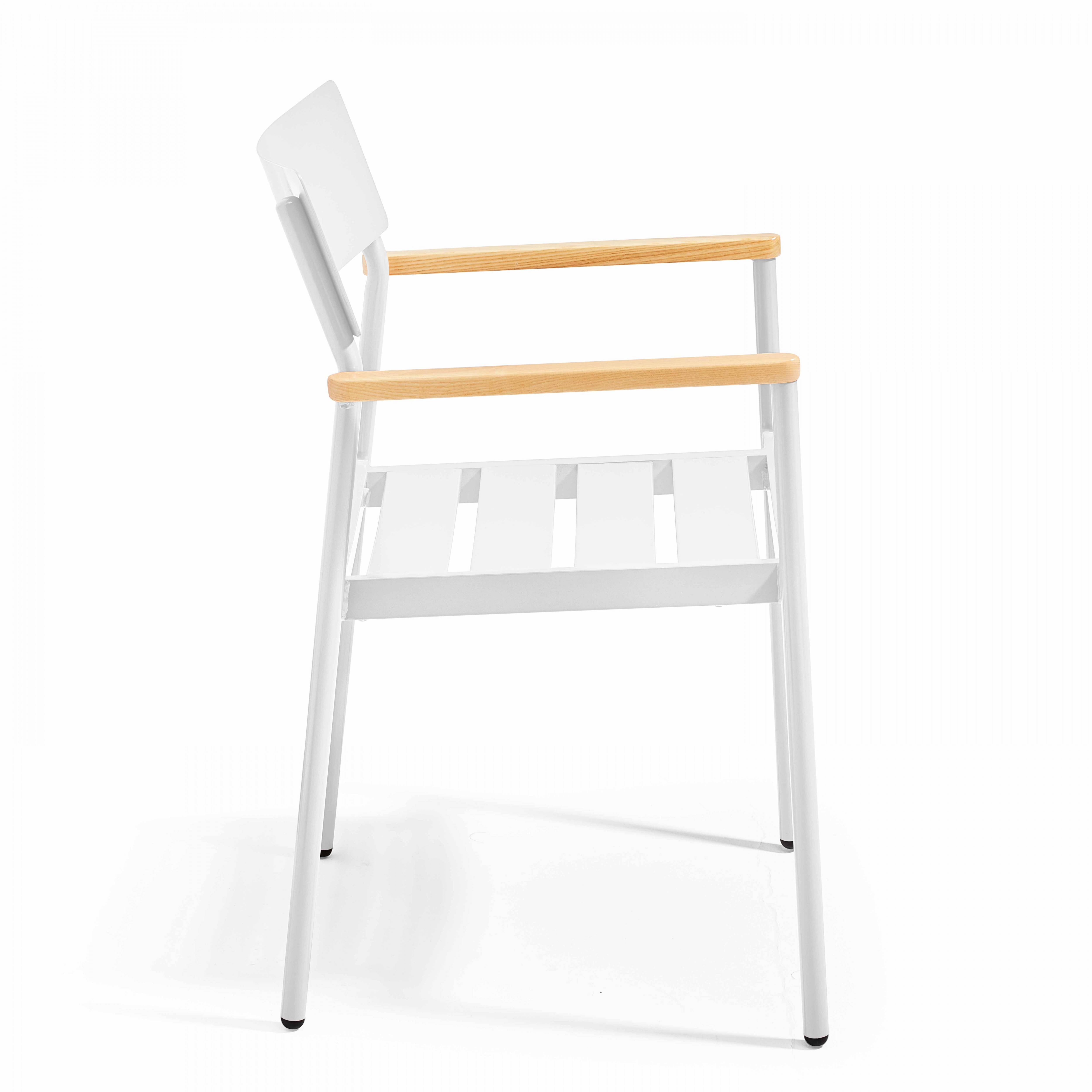 Oviala - Fauteuil de jardin en aluminium et bois blanc
Leeds - Oviala - Image 3