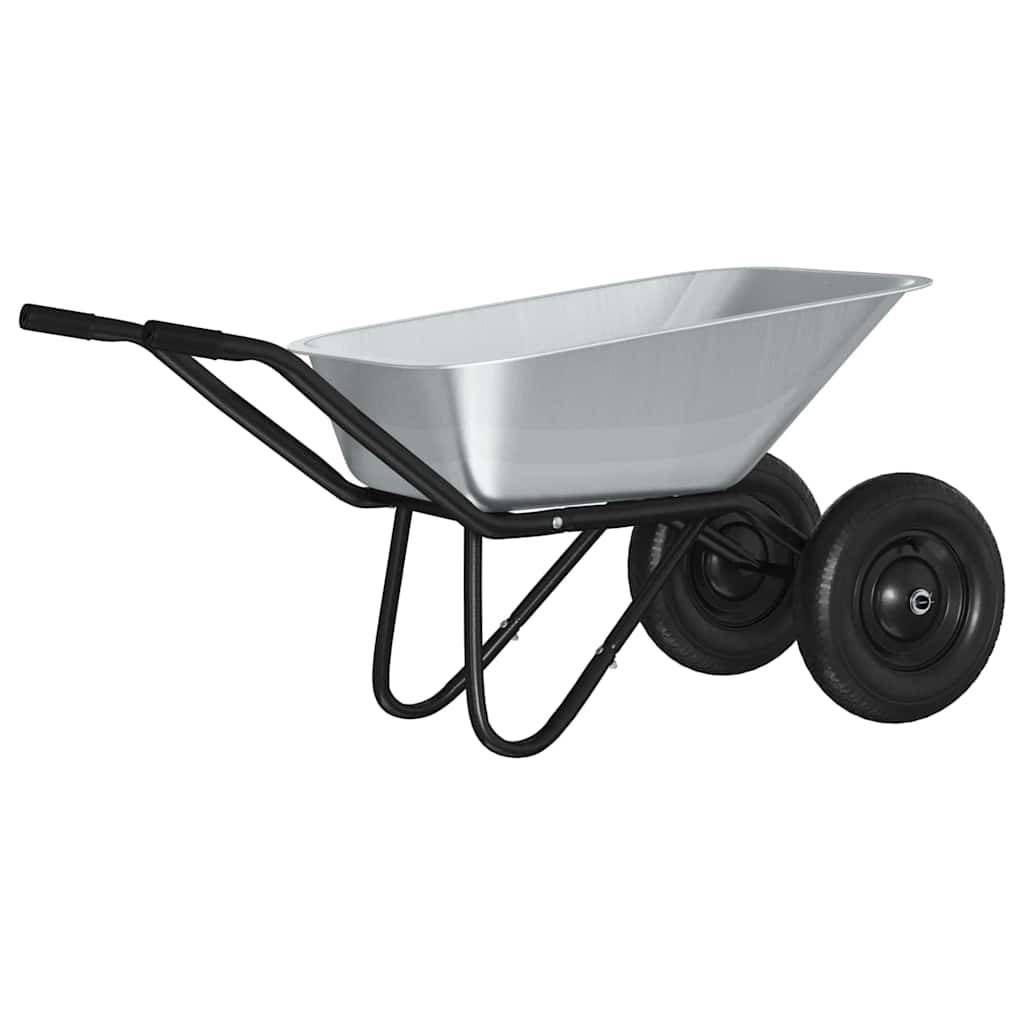 PANGIVO - Brouette acier argent et noir 137 x 60 x 65.5 cm - PANGIVO - Image 2