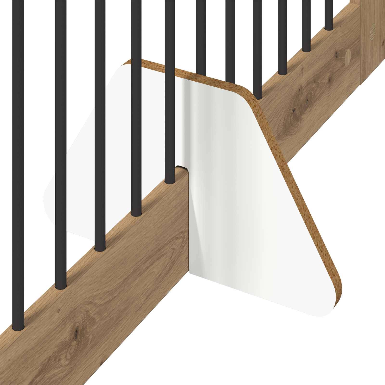 ComfortXL - Barrière Sécurité Chien Bois Intérieur Pliable Modulable Chêne Artisanal 401cm - ComfortXL Outdoor Living - Image 5