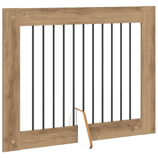 ComfortXL - Barrière Sécurité Chien Bois Intérieur Pliable Modulable Chêne Artisanal 401cm - ComfortXL Outdoor Living - Image 3
