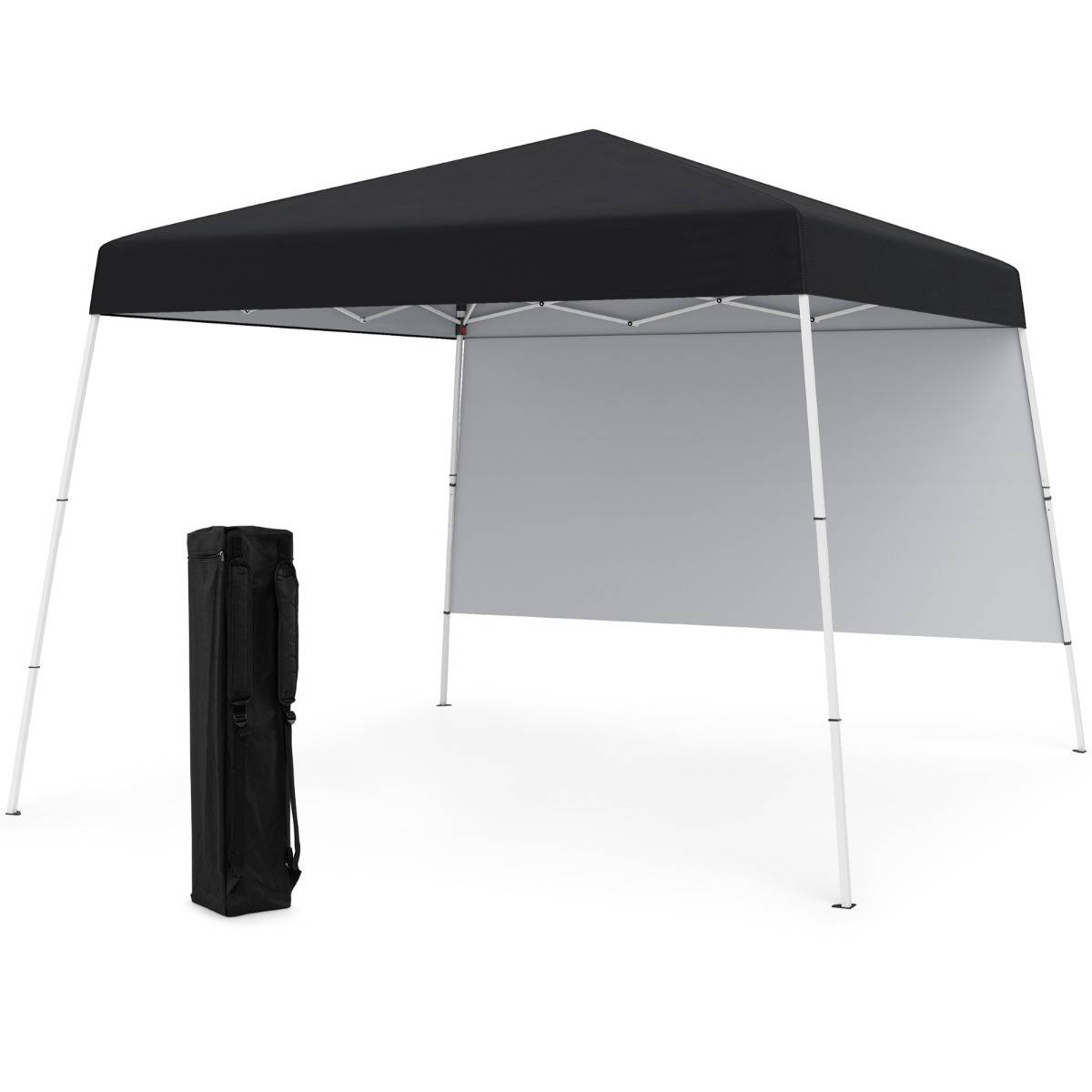 Tonnelle de Jardin 3x3M Tente Réception Pliant avec Sac à Dos Portable Protection Solaire Noir - Image 1
