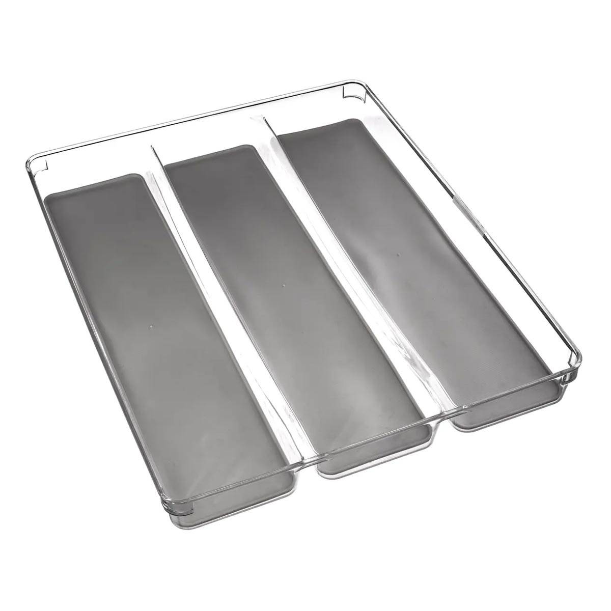 Range-Couverts "3 Compartiments" 40cm Gris - Image 1
