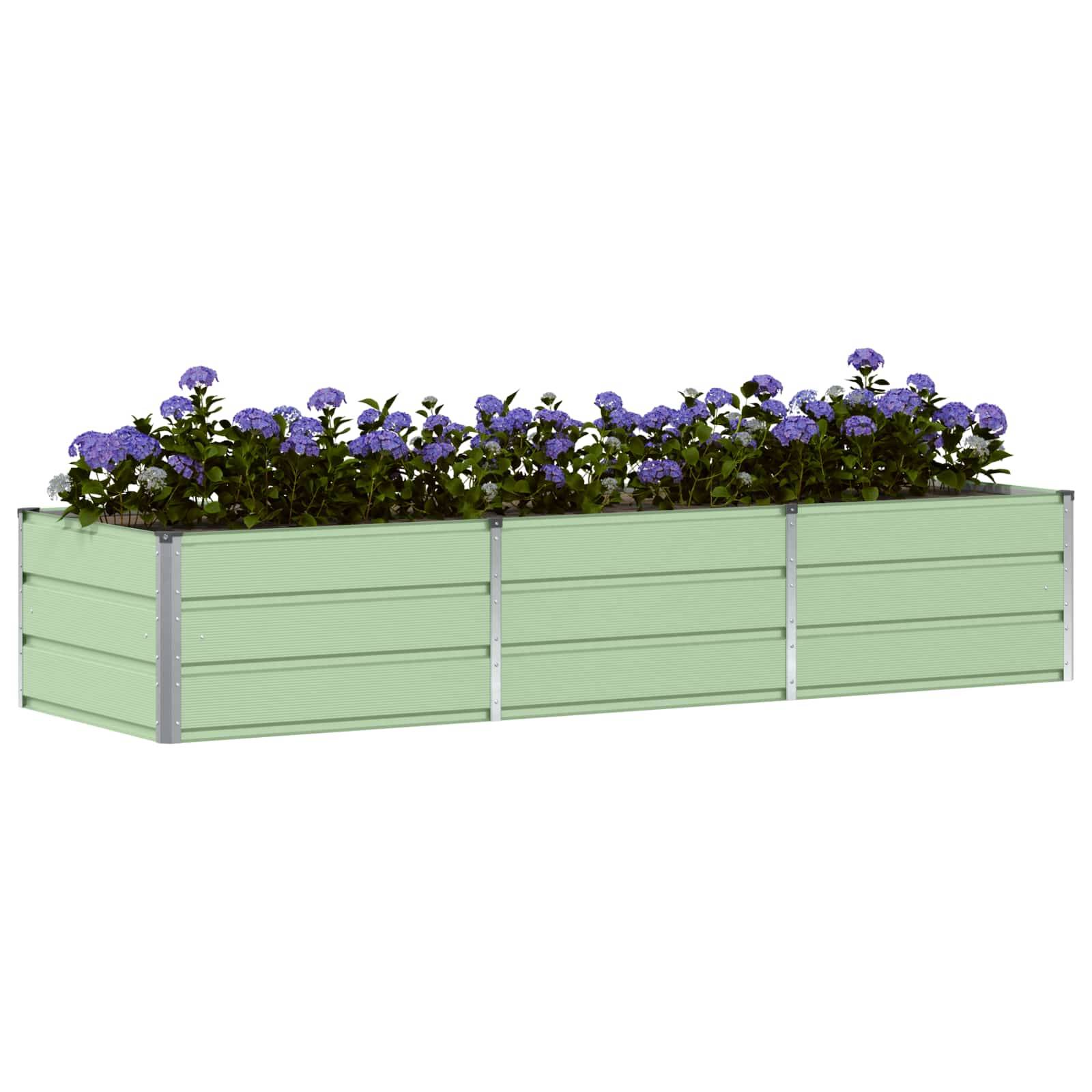 PANGIVO - Jardinière Acier Vert 240 x 80 x 45 cm - PANGIVO - Image 3