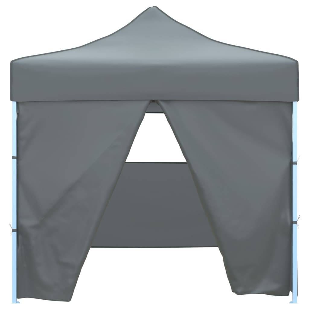 Tente de réception acier et tissu Oxford anthracite 291 x 291 x 315 cm - PANGIVO - Image 2