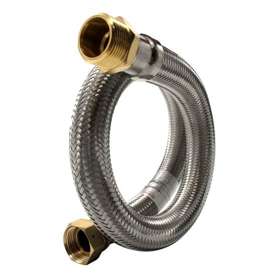 Flexible droit Ø24mm raccordements Mâle - Femelle 1'' Longueur 50cm - Image 1