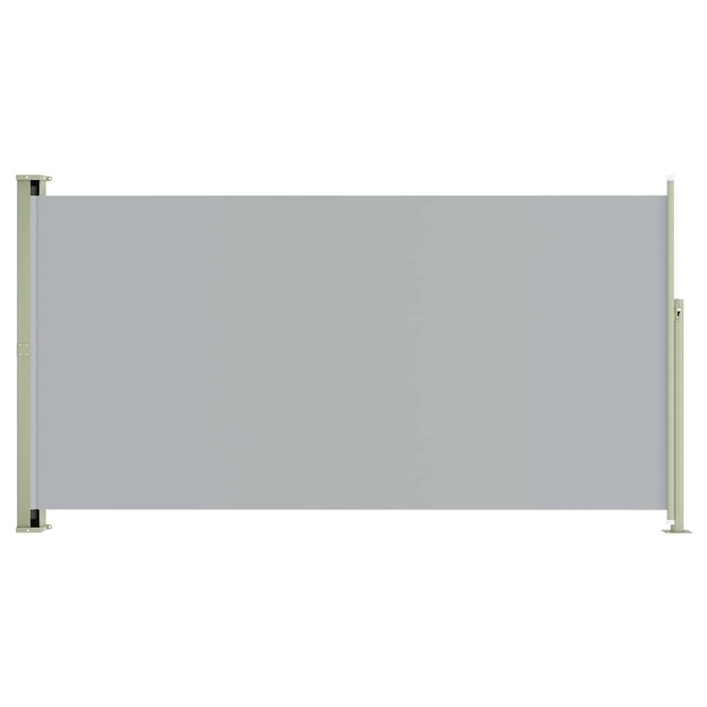 Helloshop26 - Auvent paravent store brise-vue latéral rétractable de patio jardin terrasse balcon protection visuelle écran 160 x 300 cm gris - Image 1
