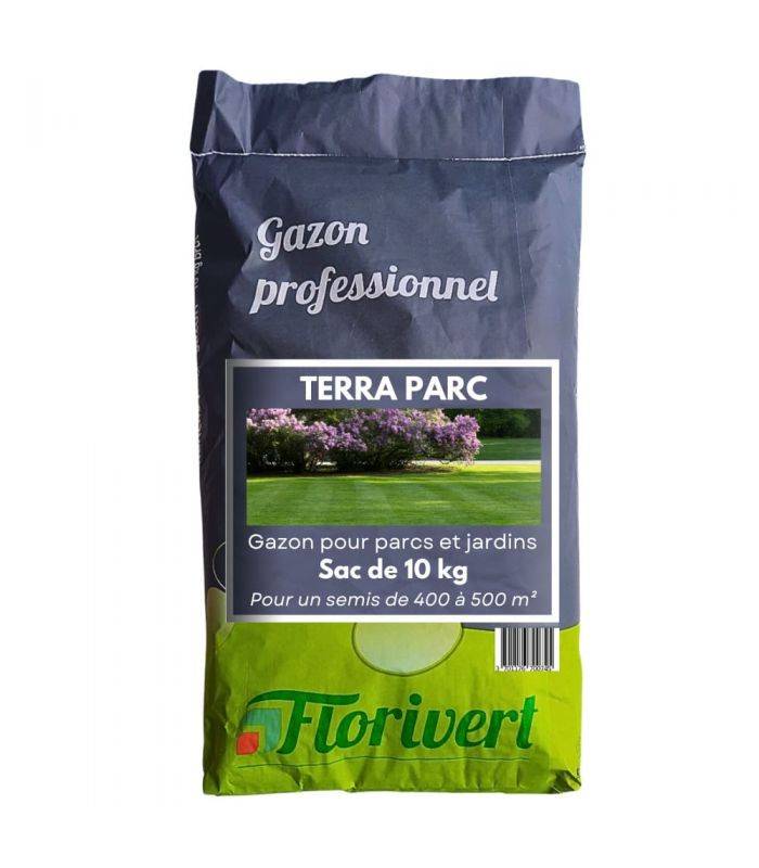 Semis pour gazon Terra Parc 10 kg, pour un gazon fin et facile à établir - Florivert 1201803 - Image 1
