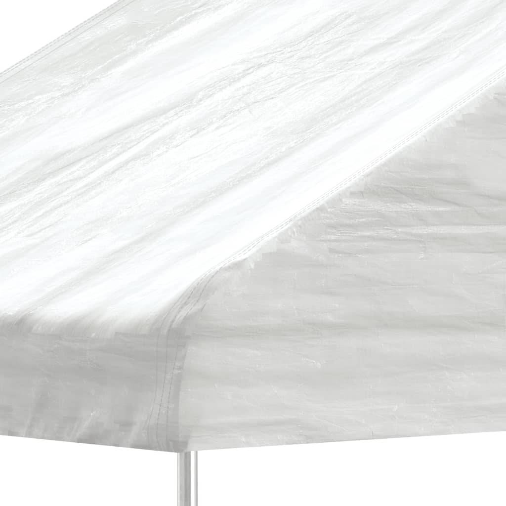Pergola Jardin - Tonnelle de jardin - Belvédère avec toit blanc 2,28x2,23x2,69 m polyéthylène MI96 - Image 3