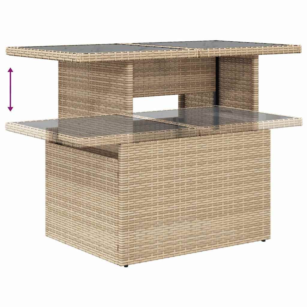 ComfortXL - Salon de jardin modulable 6 pièces en résine tressée et acier pour terrasse Beige – ComfortXL Outdoor Living - Image 8