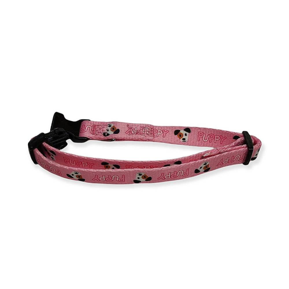 animallparadise - Collier PUPPY MASCOTTE rose 13 mm, 25 à 39 cm pour chiots - Image 1