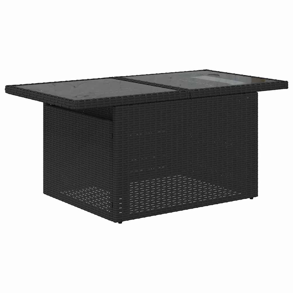 ComfortXL - Salon de Jardin d'Angle 7 Pièces Résine Tressée avec Coffres de Rangement 6 Places Noir – ComfortXL Outdoor Living - Image 6