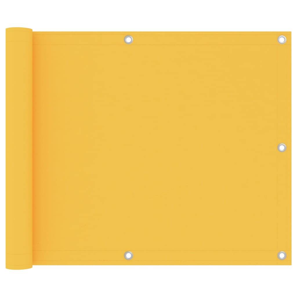 Helloshop26 - Écran de balcon brise pare vue protection confidentialité 75 x 500 cm tissu oxford jaune - Image 1