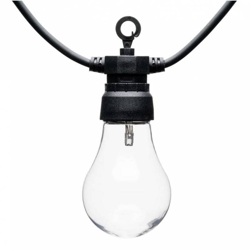 guirlande lumineuse guinguette 12M 30 ampoules transparente blanc chaud chic Lotti - Image 4