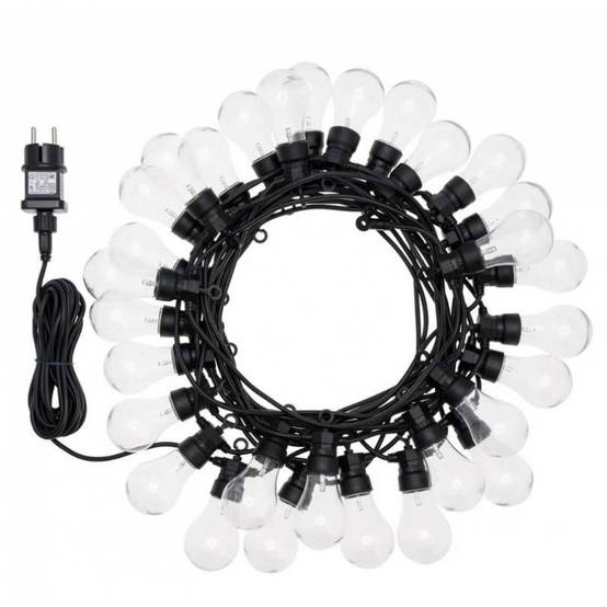 guirlande lumineuse guinguette 12M 30 ampoules transparente blanc chaud chic Lotti - Image 5