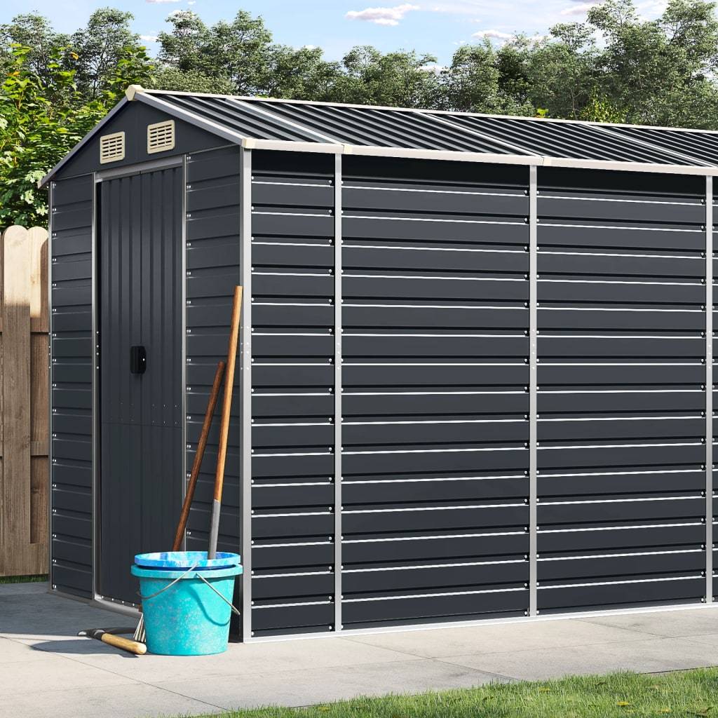 Vidaxl - Abri de jardin anthracite 191x980x198 cm acier galvanisé vidaXL 3188263 - Image 1