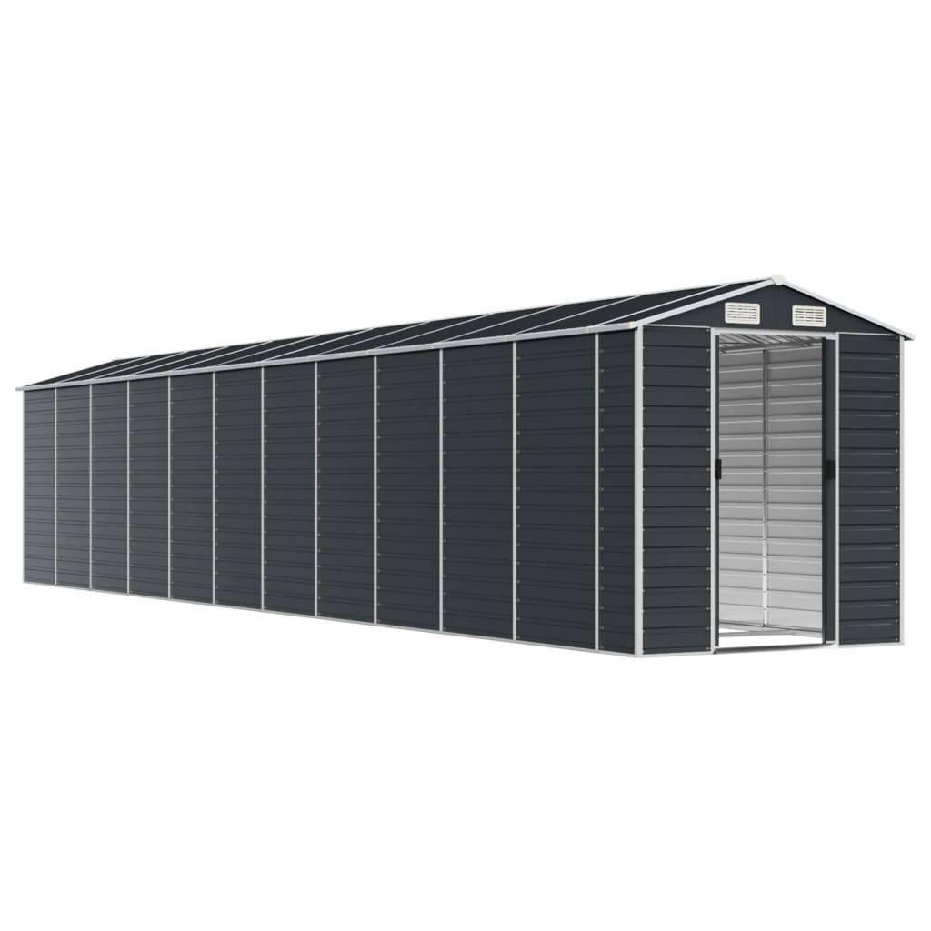 Vidaxl - Abri de jardin anthracite 191x980x198 cm acier galvanisé vidaXL 3188263 - Image 9