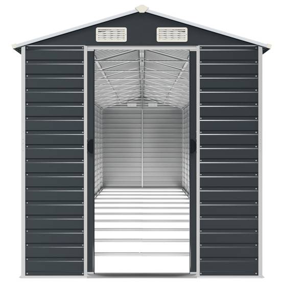 Vidaxl - Abri de jardin anthracite 191x980x198 cm acier galvanisé vidaXL 3188263 - Image 6