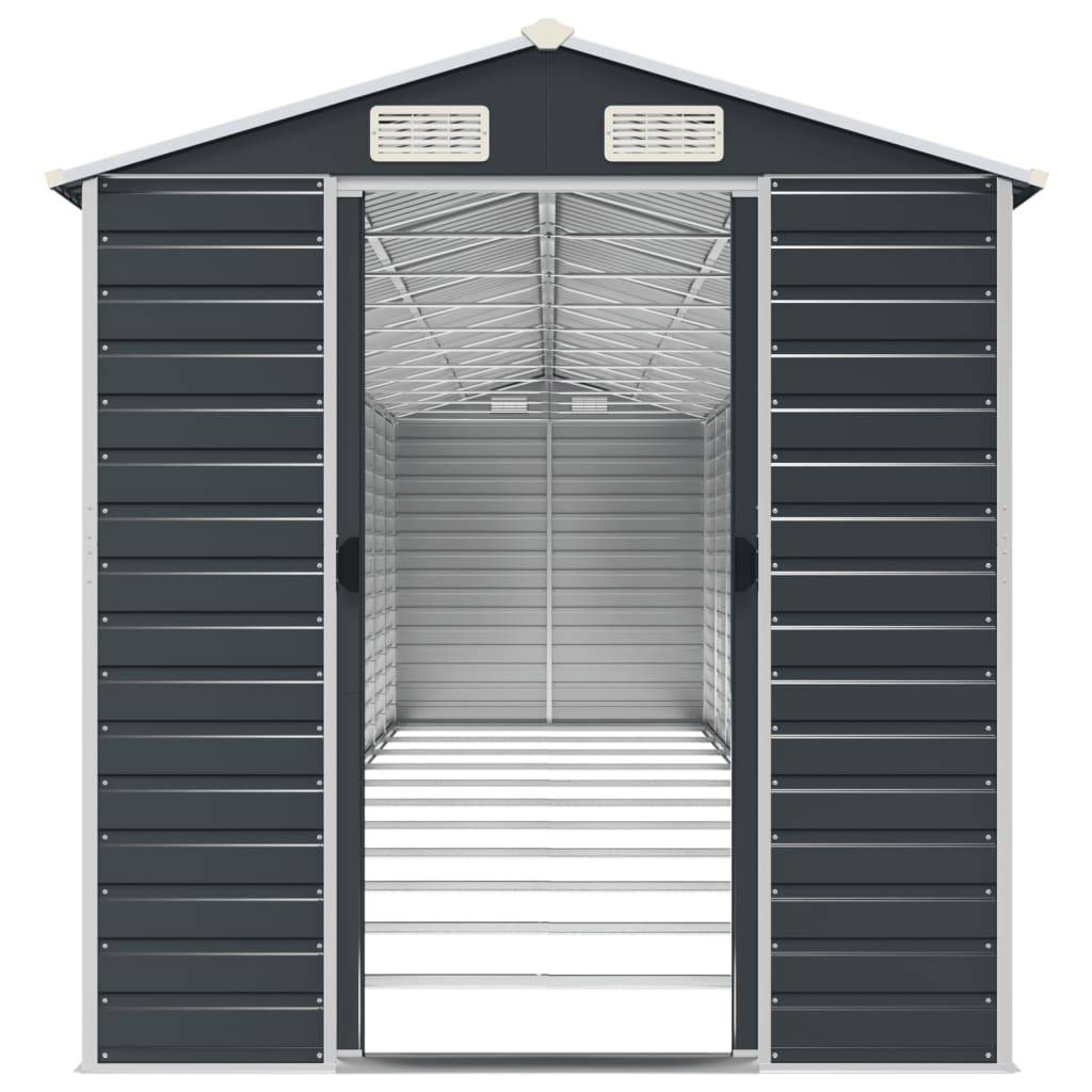 Vidaxl - Abri de jardin anthracite 191x980x198 cm acier galvanisé vidaXL 3188263 - Image 6