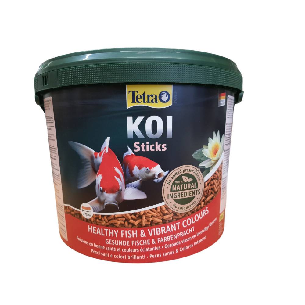 Tetra - Aliment complet flottant Koï stick 10 litres , 1,5 kg pour carpes koï de bassin - Image 1
