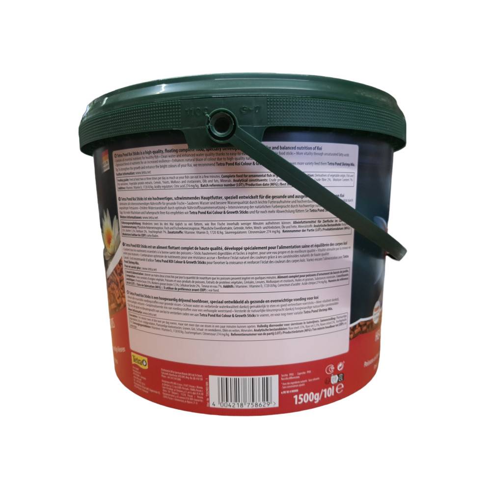 Tetra - Aliment complet flottant Koï stick 10 litres , 1,5 kg pour carpes koï de bassin - Image 2