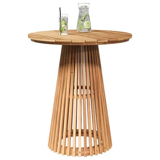 Table d'appoint Bois de Teck Massif Marron 70 x 70 x 75 cm, Poids :15.1kg - PANGIVO - Image 3