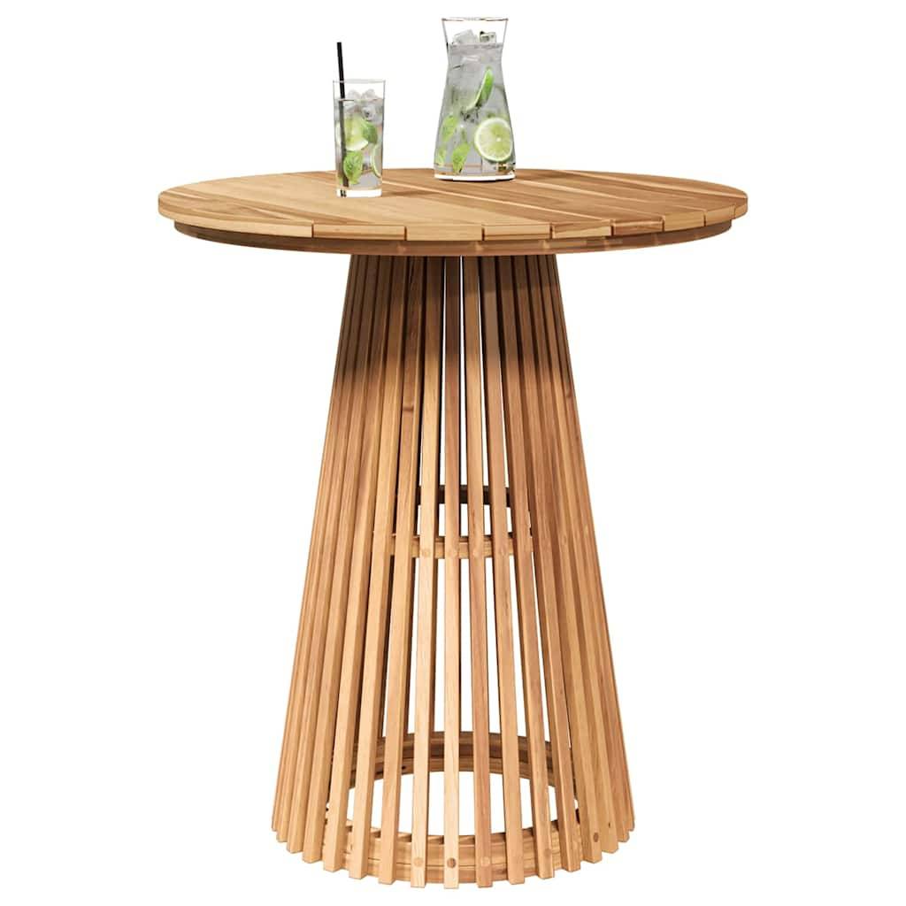 Table d'appoint Bois de Teck Massif Marron 70 x 70 x 75 cm, Poids :15.1kg - PANGIVO - Image 3