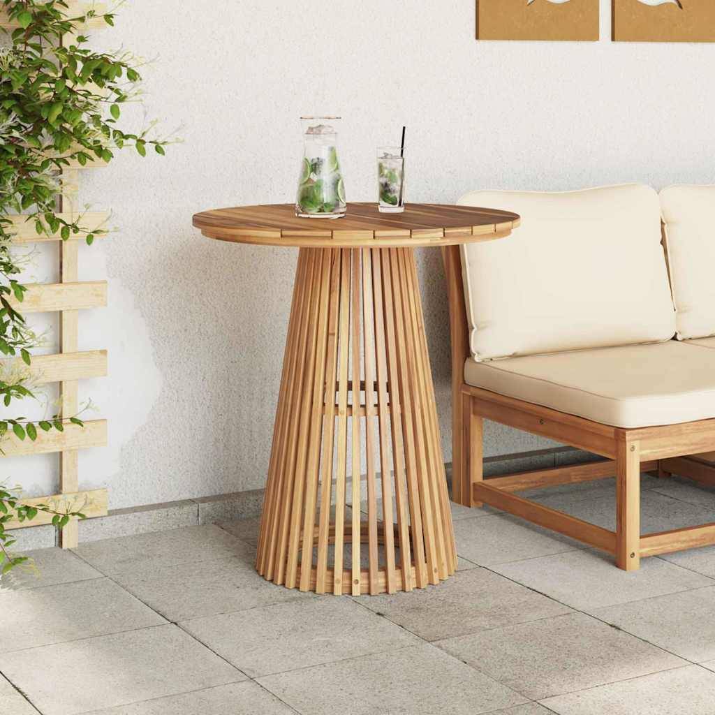 Table d'appoint Bois de Teck Massif Marron 70 x 70 x 75 cm, Poids :15.1kg - PANGIVO - Image 4