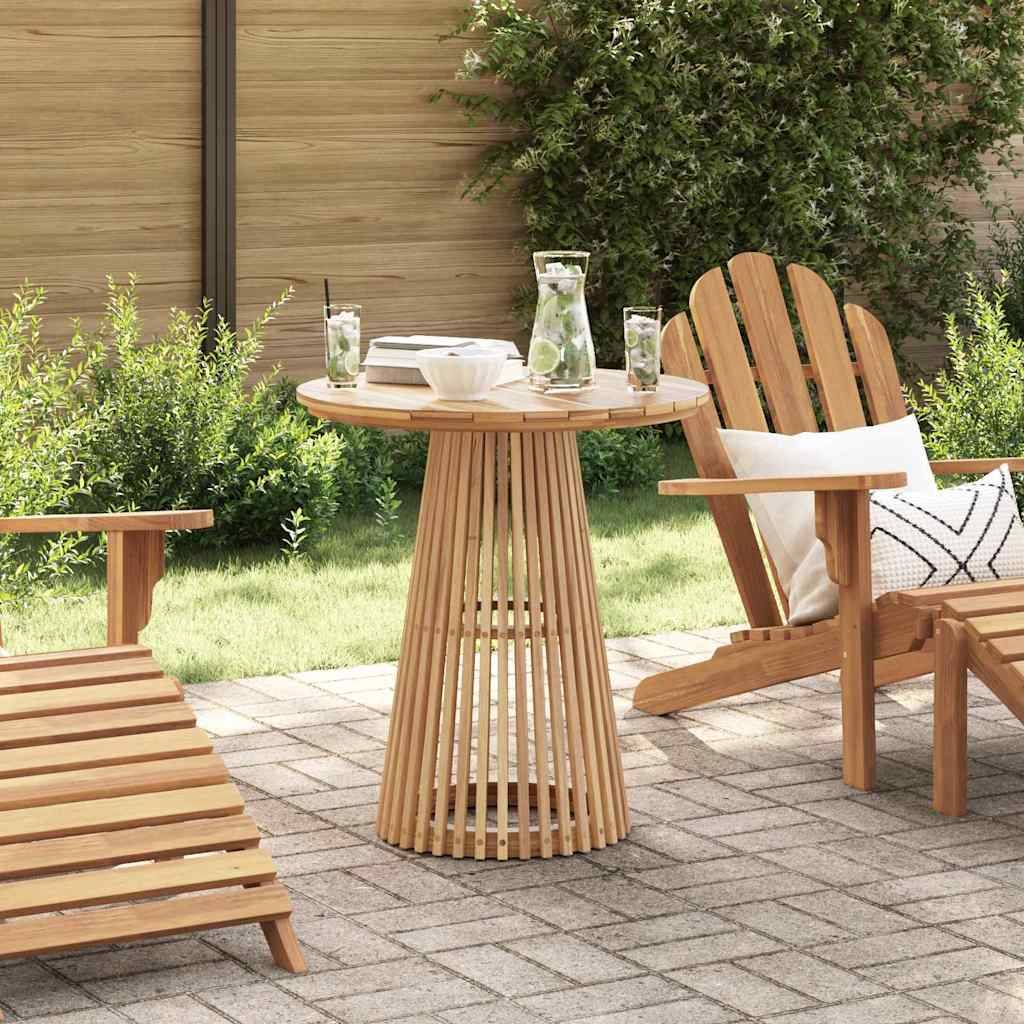 Table d'appoint Bois de Teck Massif Marron 70 x 70 x 75 cm, Poids :15.1kg - PANGIVO - Image 1