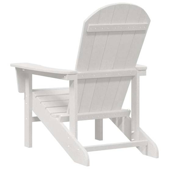 Lot de 2 Chaises Adirondack Polyéthylène Résistant aux Intempéries pour Jardin Blanc – ComfortXL Outdoor Living - Image 7