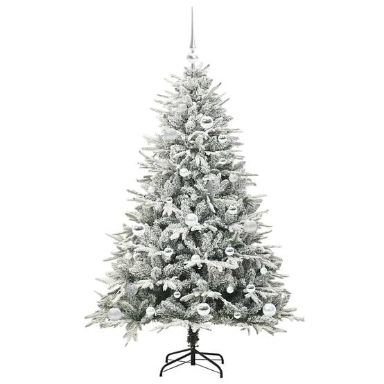 Sapin de Noël | Arbre de Noël artificiel pré-éclairé avec ensemble de boules Maison Chic - Image 4