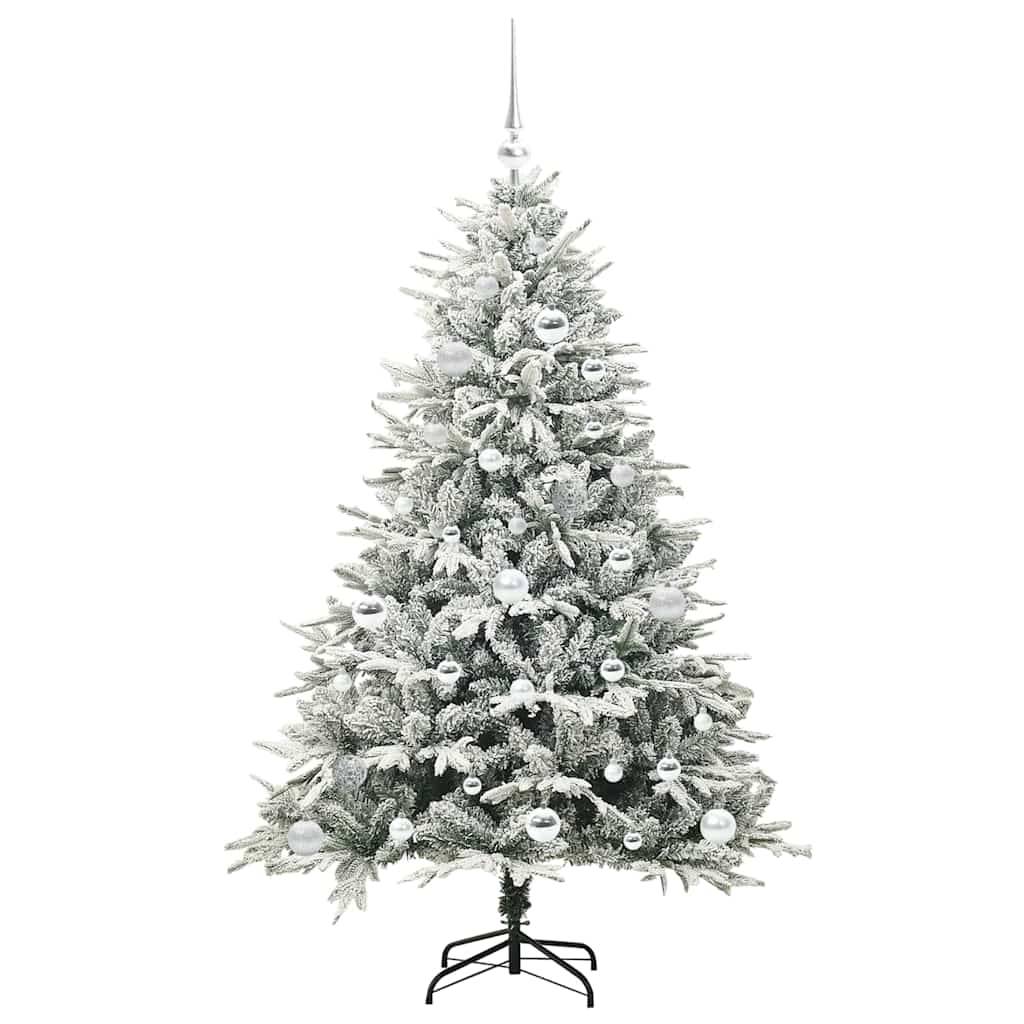 Sapin de Noël | Arbre de Noël artificiel pré-éclairé avec ensemble de boules Maison Chic - Image 4