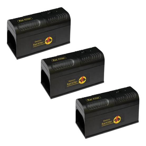 Lot de 3 Pièges à rongeurs électronique 7000 v 21x9,5x12cm - Image 2