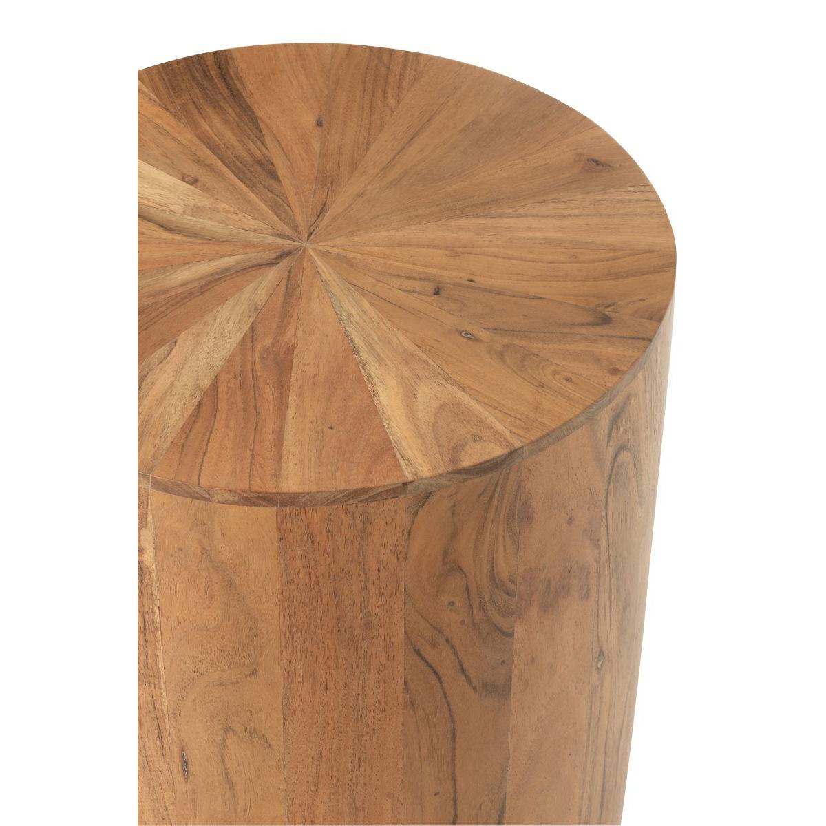 Table d'Appoint en Bois "Glenda" 55cm Naturel - Image 2