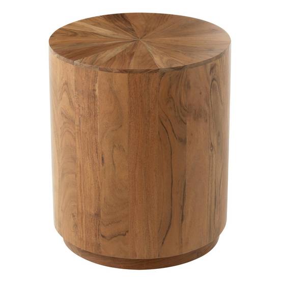 Table d'Appoint en Bois "Glenda" 55cm Naturel - Image 1