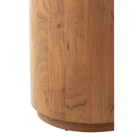 Table d'Appoint en Bois "Glenda" 55cm Naturel - Image 3